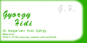 gyorgy hidi business card