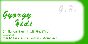 gyorgy hidi business card